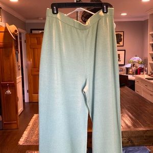 St. John Collection knit lime green pants size 16